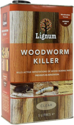 Lignum Woodworm Killer 5 Litre from B&Q