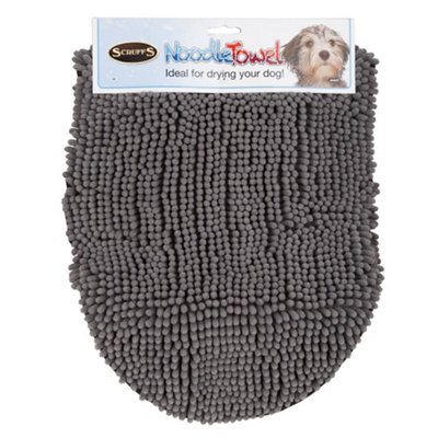 Scruffs Noodle Drying Towel Grey from B&Q