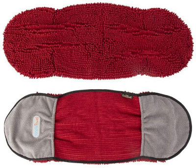 AB Tools 1 Super Absorbent Burgundy Microfiber Dog Cat Pet Noodle Towel Quick Drying from B&Q