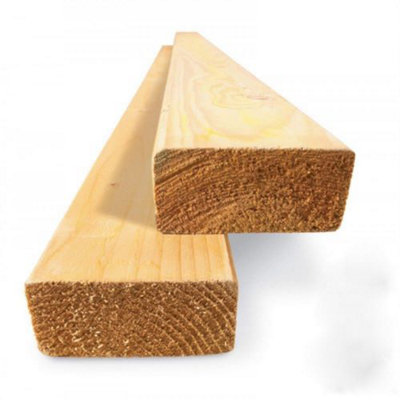 B&Q -  Cls Timber 4" X 2" 38mm X 89mm- 1.2M Length Of Timber 5 Pack 6M Total Length