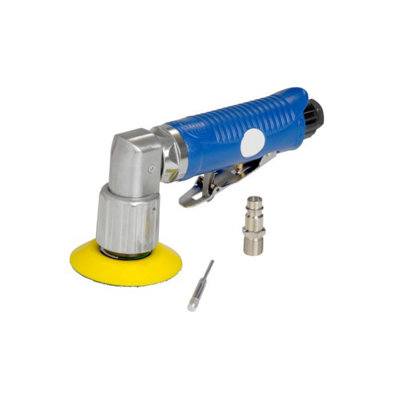 625624 75mm Dual Action Air Operated Angle Sander With 50 And 75mm Hook And Loop Backing Pads from B&Q