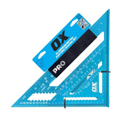 Ox Tools Ox Pro Aluminium Roofer Metric Rafters Square Twin Pack 180mm & 300mm Ox-P634701 from B&Q