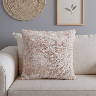  - Stone Rabbit Faux Fur Effect Indoor Cushion(L)43Cm X (W)43Cm