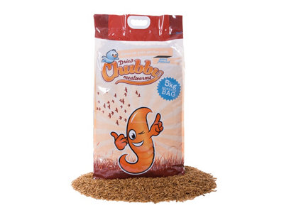 5Kg Dried Chubby Mealworms  (Nutritional Info: Protein 53%Fat 28%Fibre 6%Moisture 5%) from B&Q