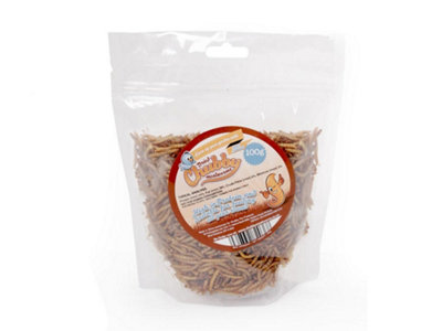 Chubby Mealworms 100G Chubby Dried Mealworms (Nutritional Info: Protein 53%Fat 28%Fibre 6%Moisture 5%) from B&Q