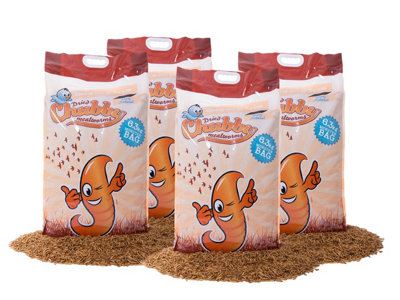 Chubby Mealworms 25.2Kg Chubby Dried Mealworms (Nutritional Info: Protein 53%Fat 28%Fibre 6%Moisture 5%) from B&Q