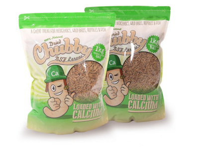 Chubby Mealworms 2Kg Chubby Dried Black Soldier Fly Larvae from B&Q