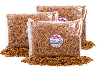 Chubby Mealworms 3Kg Dried Chubby River Shrimp Fish Food from B&Q