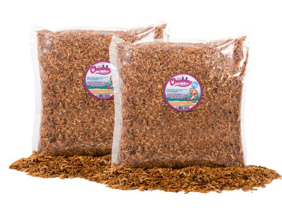 Chubby Mealworms 10Kg Chubby Dried River Shrimp Fish Food from B&Q