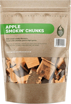B&Q -  Firewood Wood Chunks For Smoking5L Bbq Wood Chunks Ideal For Use In Bbq's Or Smokers Flavoured Large Smoking Chips
