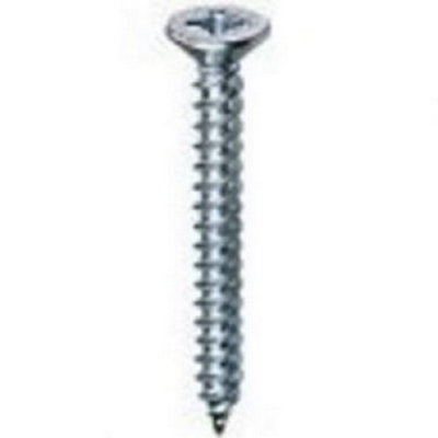 Generic 8 X 1"pozi Countersunk Twinthread Woodscrew Bzp (200) from B&Q