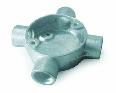 Generic 20mm Intersection Box Galvanized from B&Q