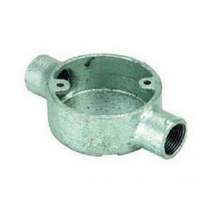 Generic 20mm Through Box Galvanized... from B&Q