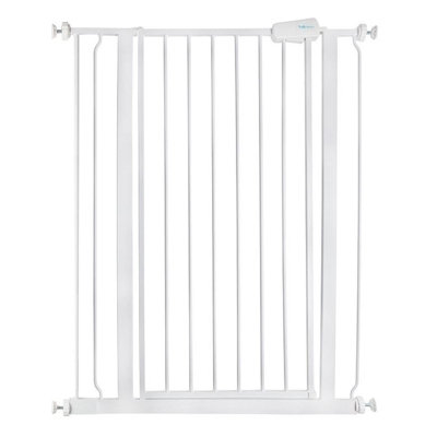 Safetots White Extra Tall Metal Safety Gate Pressure Fit, - 89Cm, 104Cm In Height, Extra Tall Baby Gate 81.4Cm