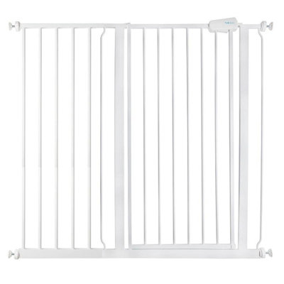 Safetots Extra Tall Metal Safety Gate Pressure Fit, 107.4Cm - 115Cm, 104Cm In Height, Extra Tall Baby Gate White
