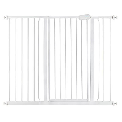 Safetots Extra Tall Metal Safety Gate Pressure Fit120.3Cm127.9CmWhite104Cm In HeightExtra Tall Baby Gate from B&Q