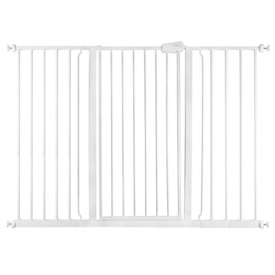 Safetots White Extra Tall Metal Safety Gate Pressure Fit, - 140.8Cm, 104Cm In Height, Extra Tall Baby Gate 133.2Cm