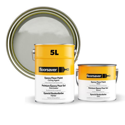 Floorsaver Light Grey Epoxy Floor Paint 5L - Image 3