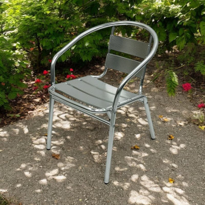 Aluminium Stacking Garden ChairAluminium Bistro ChairsAluminium Chair Be Furniture from B&Q