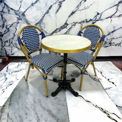 Blue Paris Bistro Chair And Table Set Be Furniture