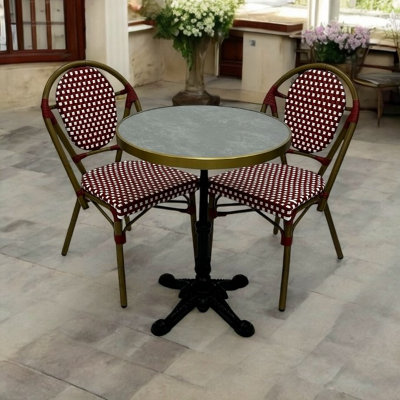 Red Paris Chair And Bistro Table Set Be Furniture