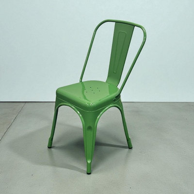 Green Metal Tolix Stacking Chairs Be Furniture from B&Q