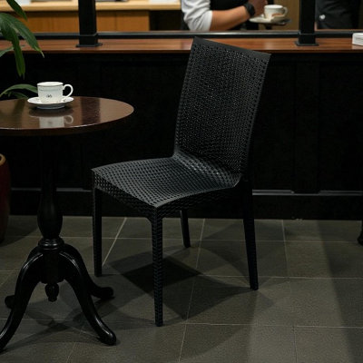 Black Rattan Garden Chairs Be Furniture from B&Q