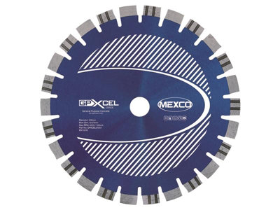 Mexco Gpxcel25025 Xcel Grade Concrete Diamond Blade 250 X 22mm Mexgpxl25025 from B&Q