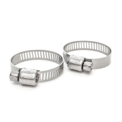 Pisces 2 Pack 22-32mm Stainless Steel Clips For 25mm Hose from B&Q