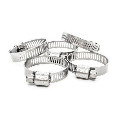 Pisces 5 Pack 22-32mm Stainless Steel Clips For 25mm Hose from B&Q