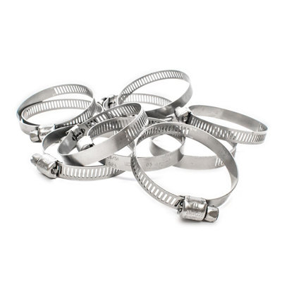 Pisces 10 Pack 35-51mm Stainless Steel Clips For 40mm Hose from B&Q