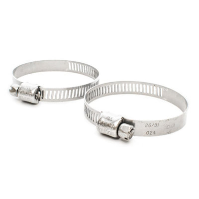 Pisces 2 Pack 35-51mm Stainless Steel Clips For 40mm Hose from B&Q