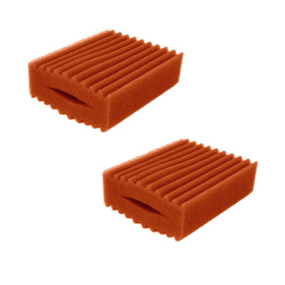 Pisces Twin Pack Compatible Biotec 5.1/10.1 Red Medium (Corrugated) Foam from B&Q