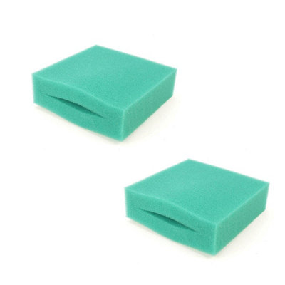 Pisces Twin Pack Compatible Biotec 5.1/10.1 Green Fine Replacement Foam from B&Q