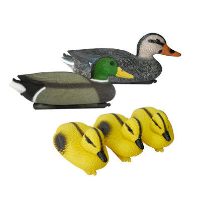 Pisces Floating Duck Family Pond Feature from B&Q