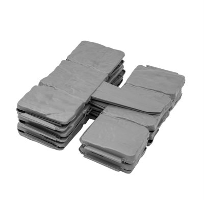 Kct 1 Pack- Stone Slab Garden Lawn Border Edgings10 Pieces Total from B&Q