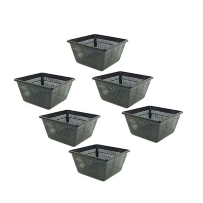 Pisces Pond Square Planting Basket 23 X 23 X 13Cm6 Pack from B&Q