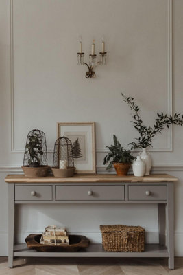 B&Q -  Florence Dove Grey Console Table