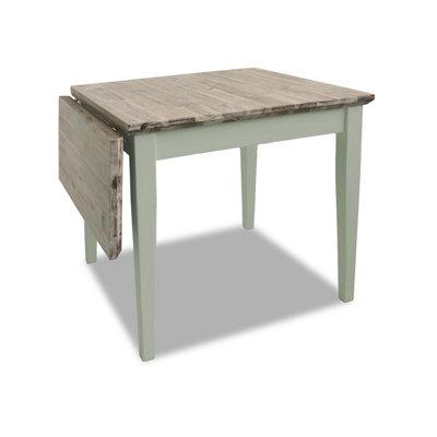 Statement Furniture Florence Square Extendable Kitchen Dining Table In Sage Green