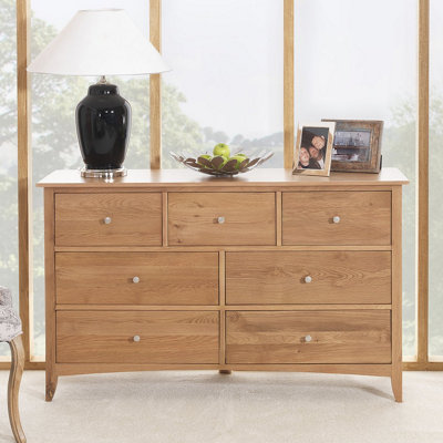 Statement Furniture Edward Hopper Oak 3 Over 4 Chest Of Drawers