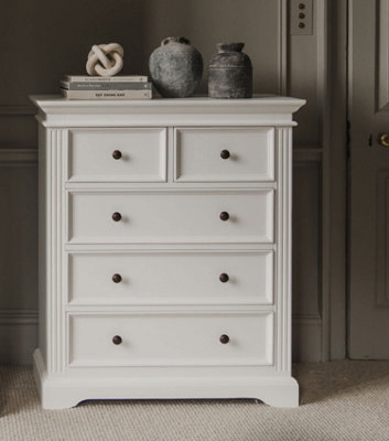 B&Q -  Gainsborough White 2 Over 3 Chest Of Drawers