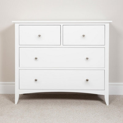 Statement Furniture Edward Hopper 2 Over 2 Chest Of Drawers White
