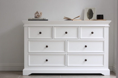 B&Q -  Gainsborough White 3 Over 4 Chest Of Drawers
