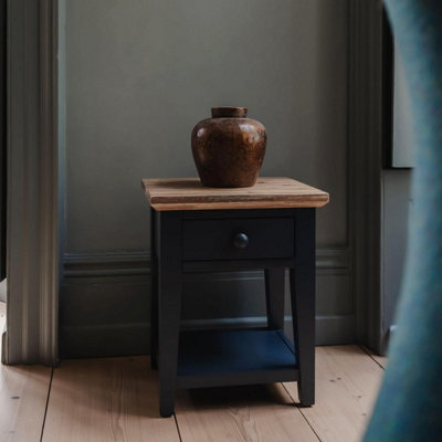 Statement Furniture Unisex Navy Florence Drawer Lamp Side Table In Size 1 - Image 4