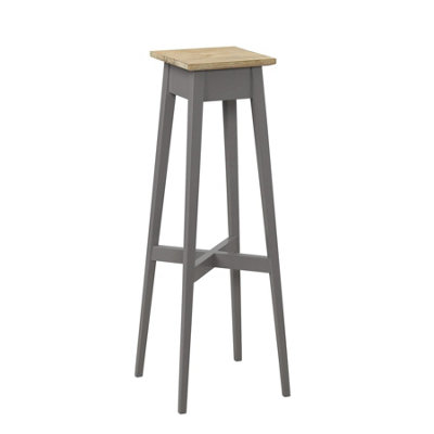 Statement Furniture Grey Florence Dove Plant Stand. Tall Wooden Plant Holder, Display Stand. Ready Assembled 80Cm