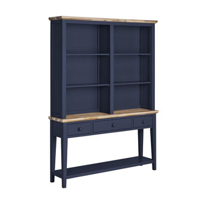 Statement Furniture Florence Console Table And HutchNavy Blue Display Cabinet from B&Q