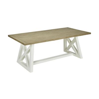 B&Q -  Oxford White Extending Dining Table 2M
