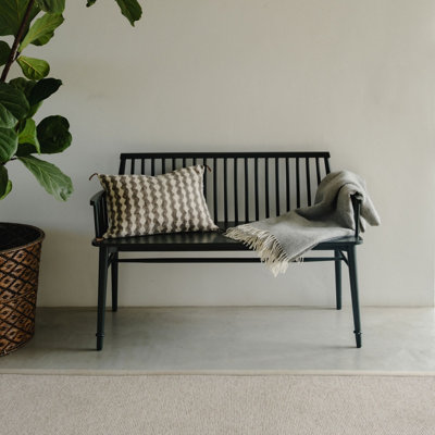 Statement Furniture Queensbury Bench With BackWooden Bench SeatBottle Green from B&Q