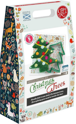 B&Q -  Co Christmas Trees Needle Felting Kit