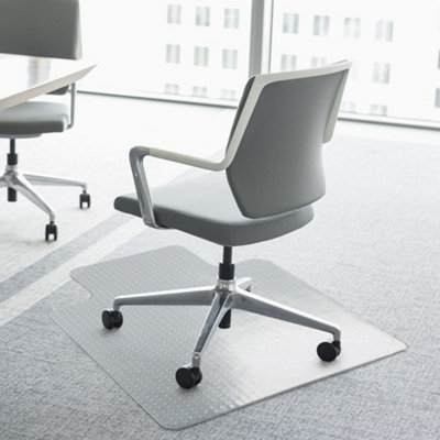 B&Q -  Office Carpet Protector Chair Mat Spike Non Slip Studs Frosted